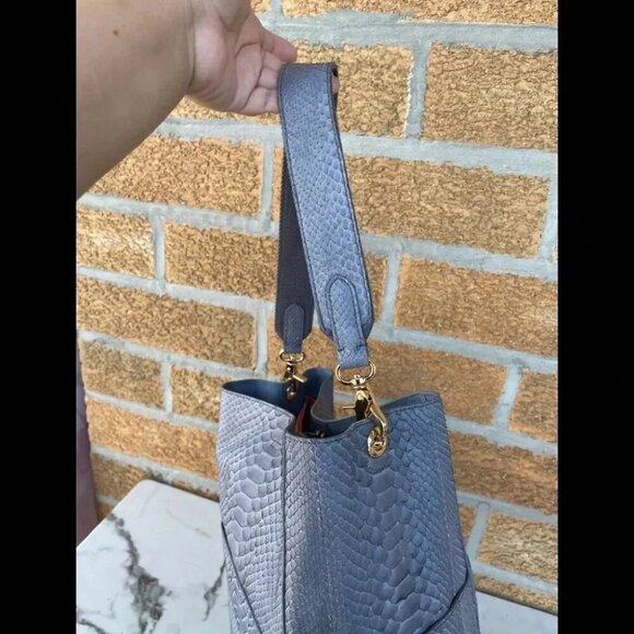 Byron New York Genuine Python LeatherBucketHandbag - Picture 7 of 16